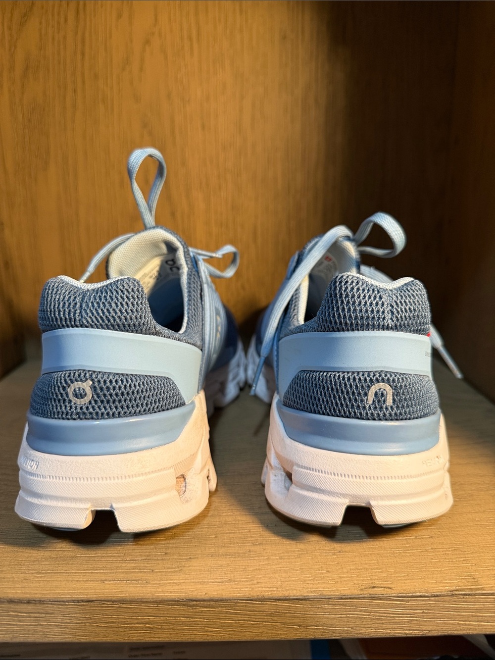 On Running Women's Pale Blue and White Cloudtej Athletic Sneakers - Picture 2 of 5